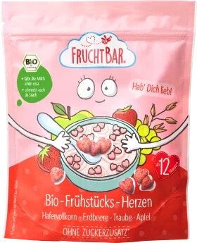 Kindermüsli Bio-Frühstücks-Herzen ab dem 12. Monat, 125 g