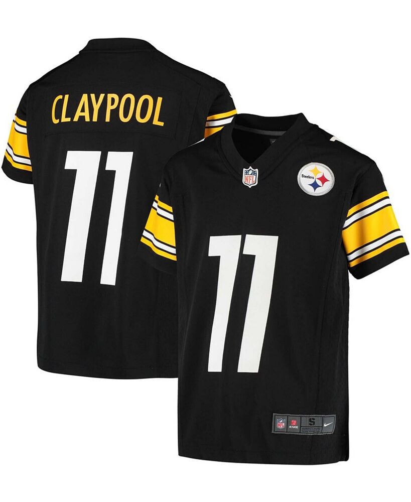 Nike big Boys and Girls Chase Claypool Black Pittsburgh Steelers Game Jersey