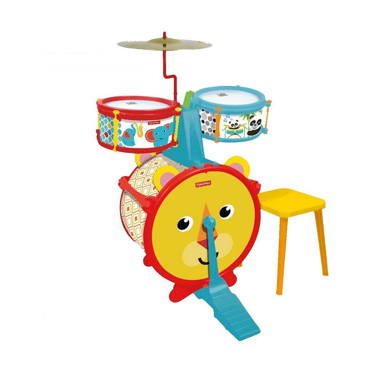 Drums Fisher Price animals Plastic