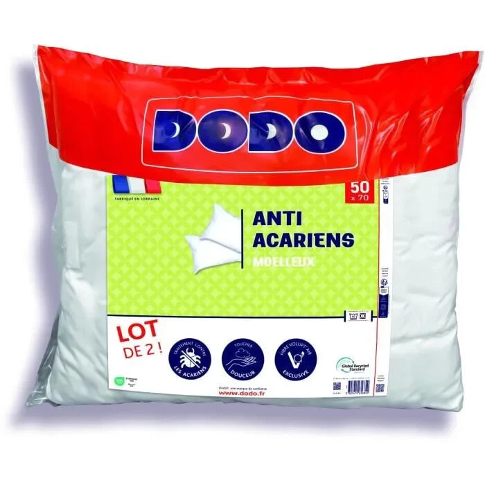Set mit 2 Anti-Milben-Kissen 50 x 70 cm 100 % Polyester DODO