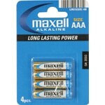 Maxell Battery Alkaline LR-03 AAA 4-Pack Батарейка одноразового использования Щелочной 723671