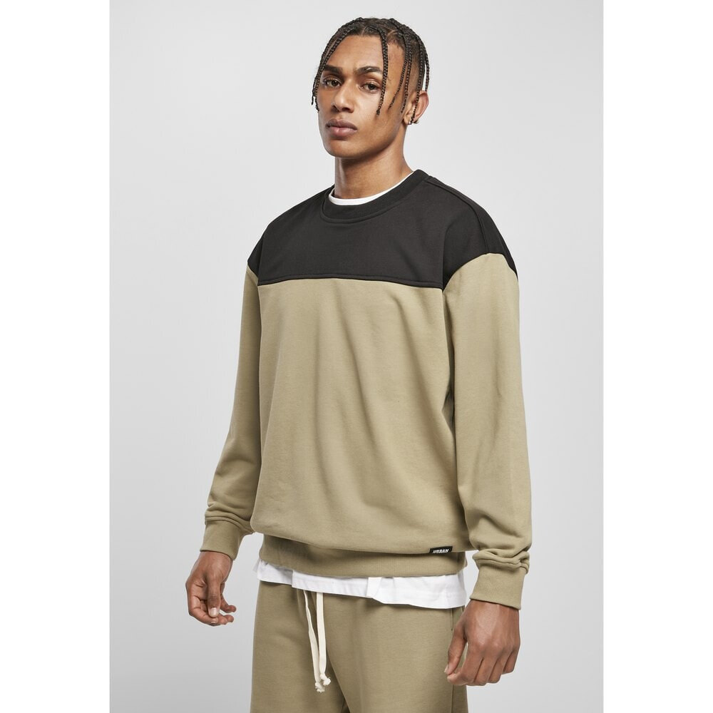 URBAN CLASSICS Sweatshirt Round Neck Upper Block (Big )