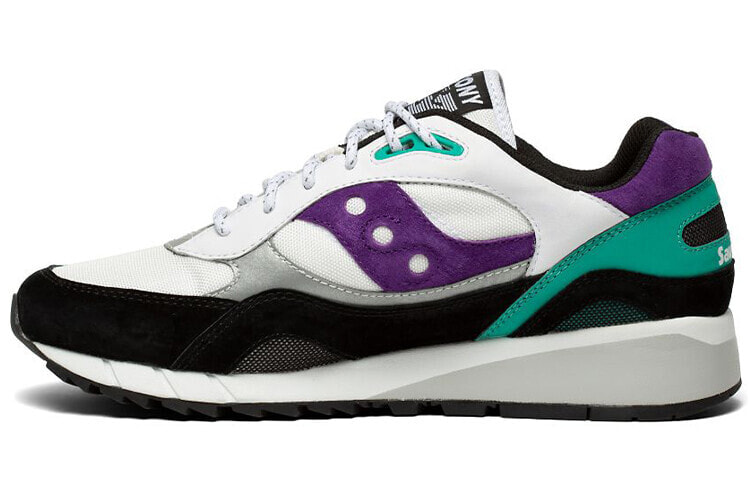 Saucony Shadow 6000 Into the Void 复古 低帮 跑步鞋 男女同款 白黑紫 M宽 / Кроссовки Saucony Shadow 6000 Into the Void M S70614-2