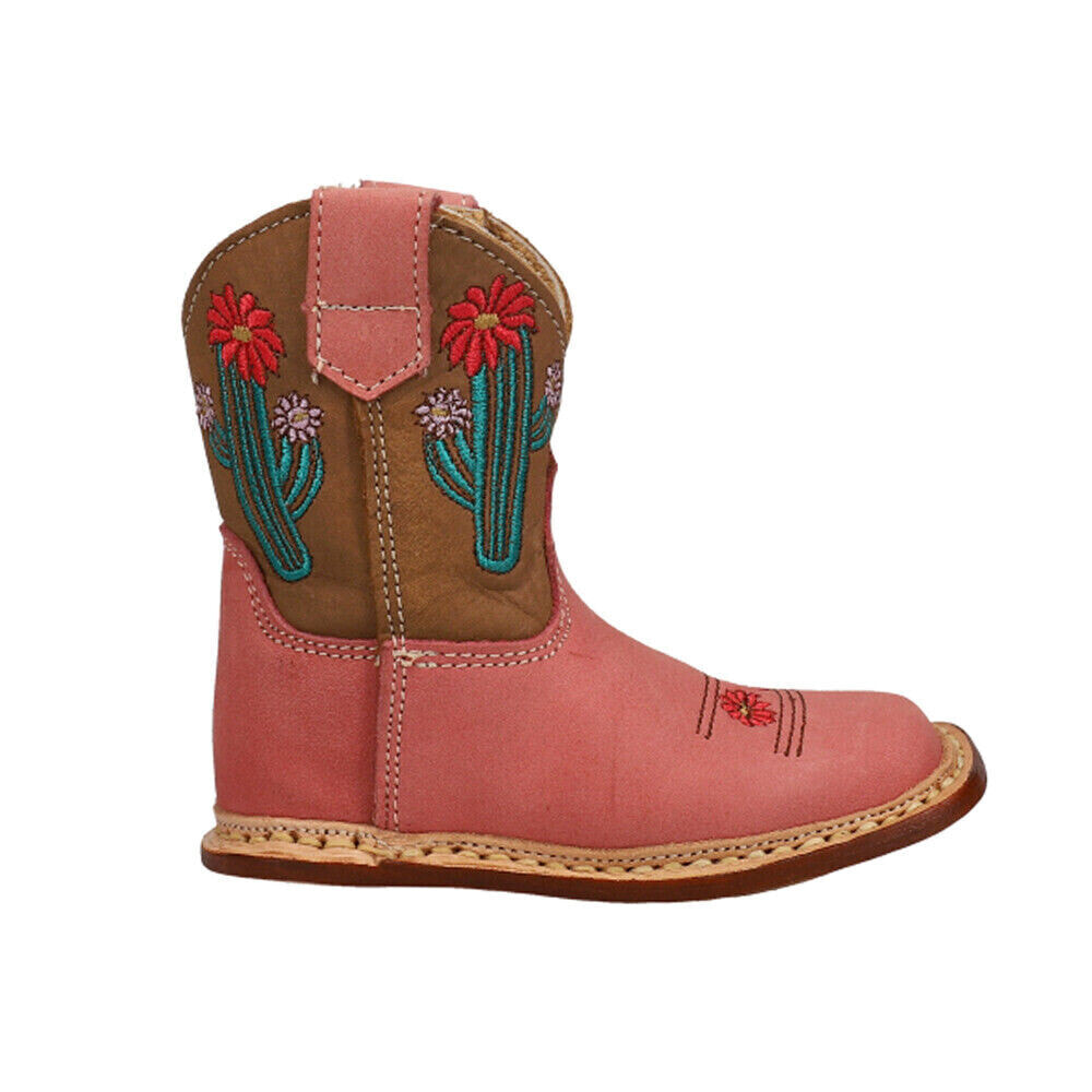 Roper Cowbabies Cactus Square Toe Cowboy Infant Girls Size 2 M Casual Boots 09-