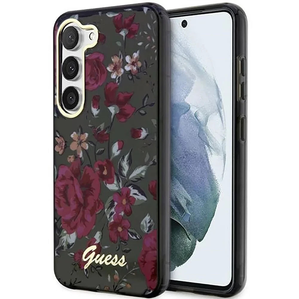 GUESS GUHCS23MHCFWSA S23+ S916 khaki Flower Collection phone case