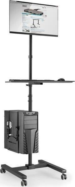 Кронштейн или стойка для телевизора и аудиотехники Digitus Mobile Workstation