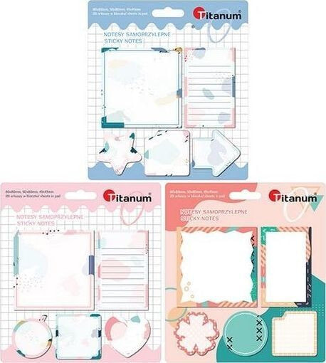 Titanum Adhesive notes mix 5 pcs.