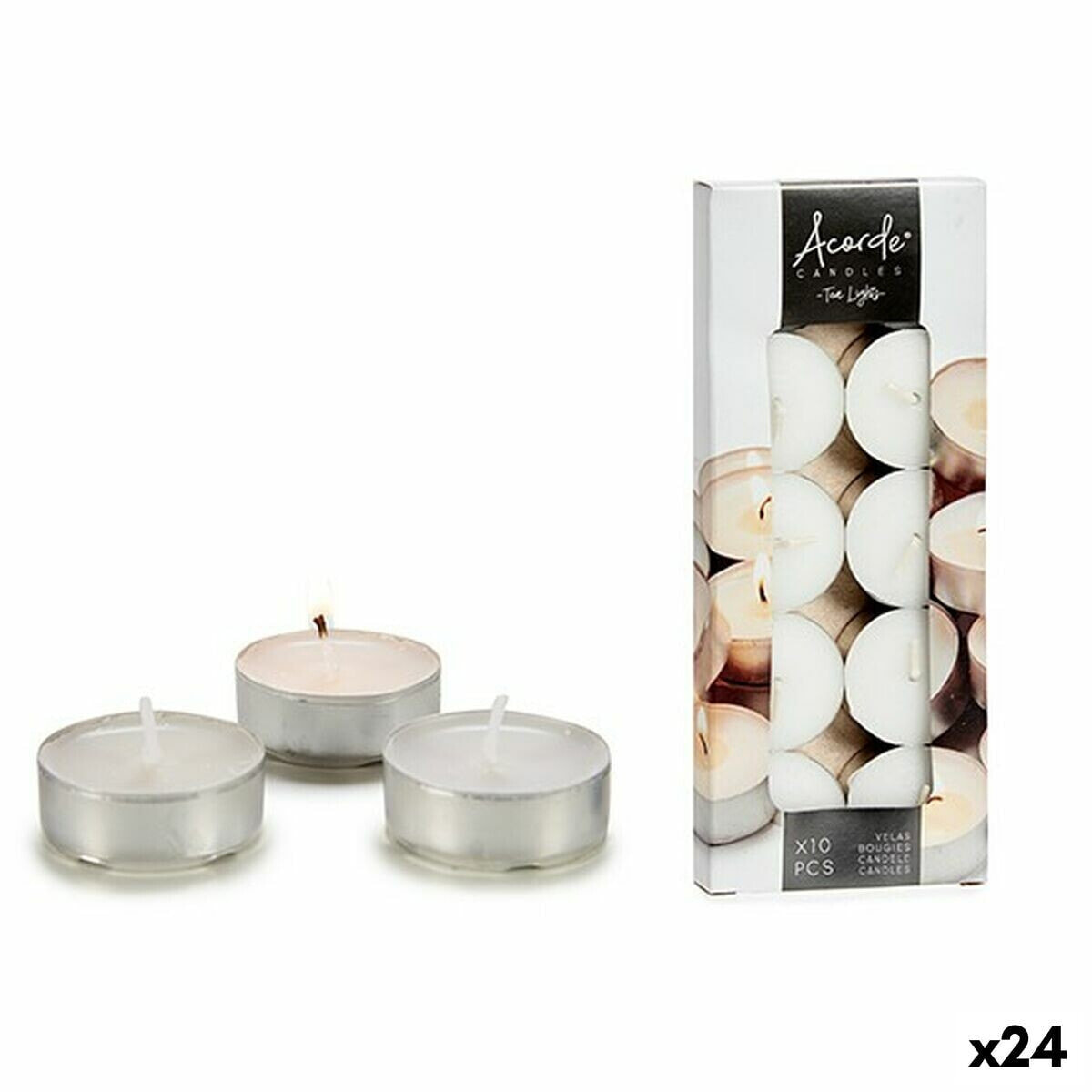 Набор свечей Белый (24 штук)