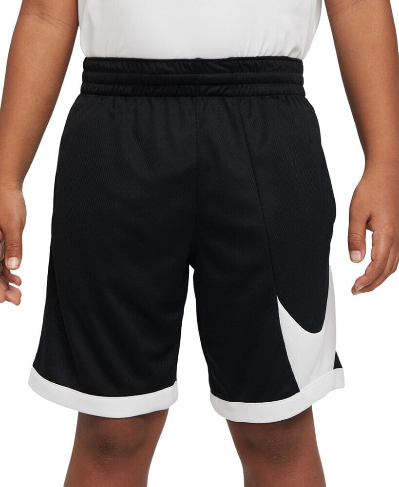 Nike big Boys Dri-FIT Standard-Fit Colorblocked Basketball Shorts