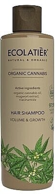 Stärkendes Shampoo für mehr Volumen mit Bio Hanföl und Zitronenextrakt - Ecolatier Organic Cannabis Texturizing Shampoo