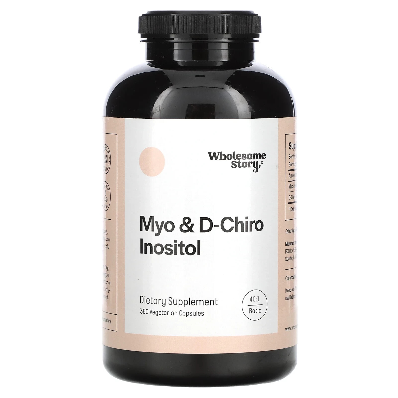 Myo & D-Chiro Inositol, 120 Vegetarian Capsules