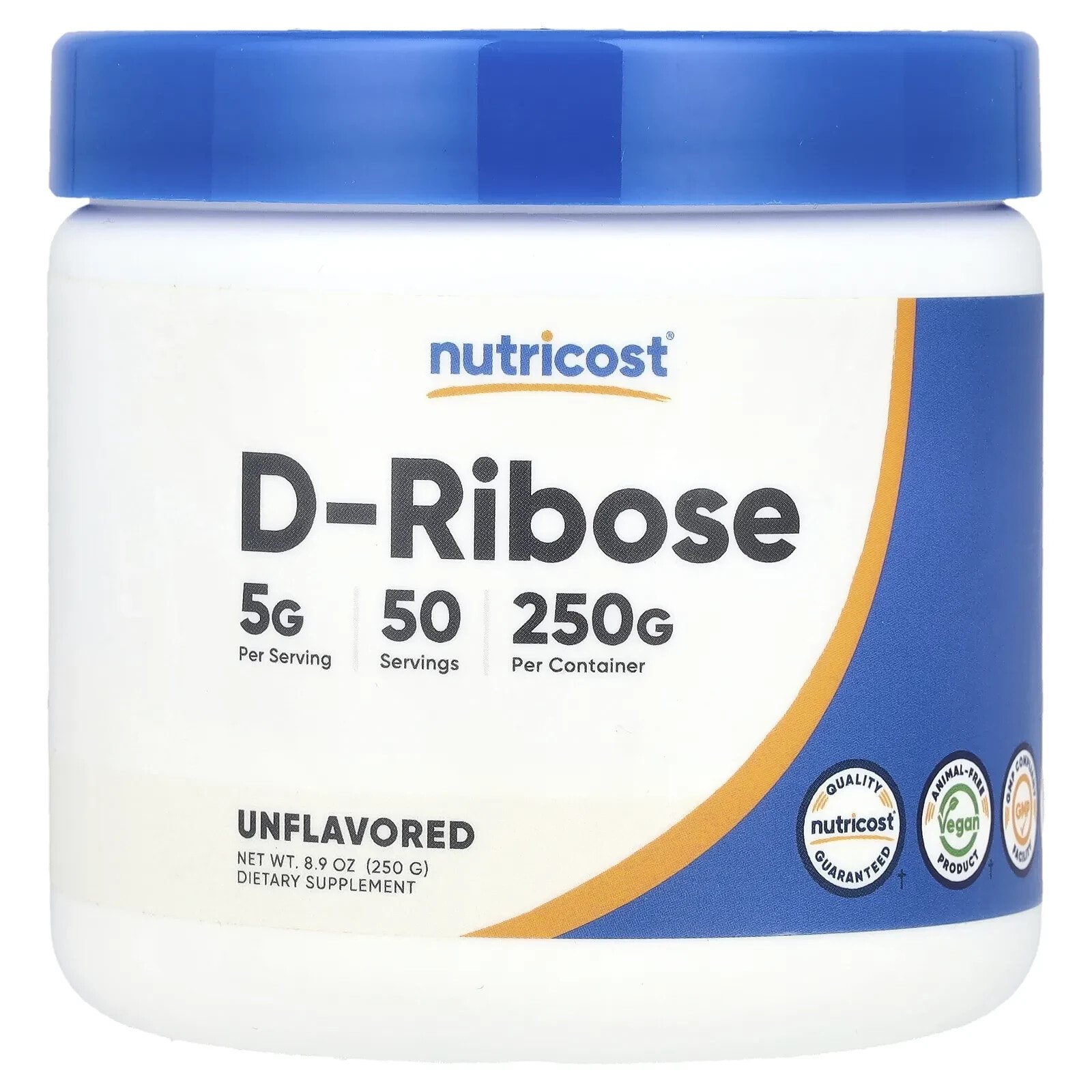 D-Ribose, Unflavored, 17.9 oz (500 g)