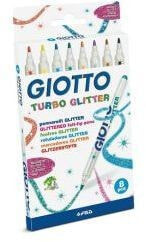 Giotto Markers Turbo Glitter 8 colors (273980)