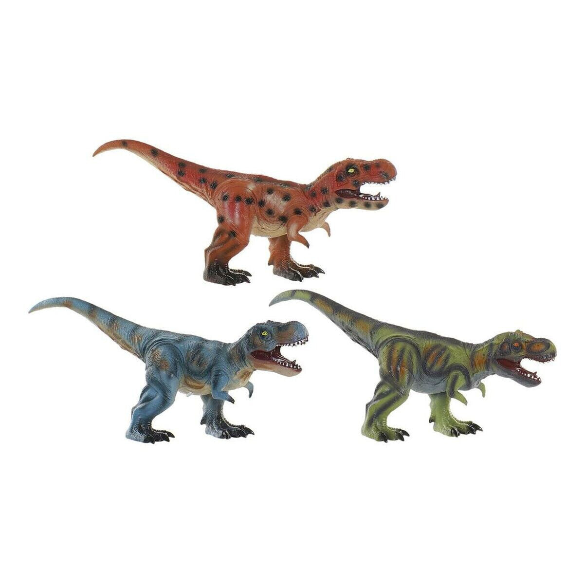 Dinosaur DKD Home Decor 3 Units 12 Units 60 x 17 x 28 cm Soft