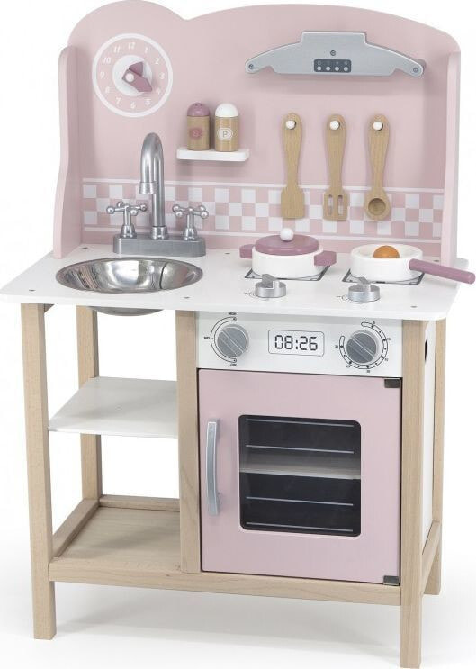 Viga Toys Viga 44046 PolarB Kitchen with silver-pink accessories