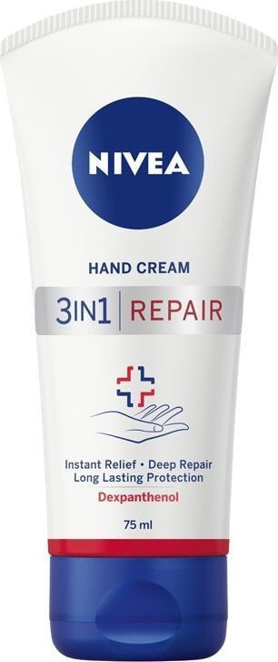 Средство по уходу за кожей рук Nivea Krem do rąk Hand Cream 3w1 Repair odbudowujący 75ml
