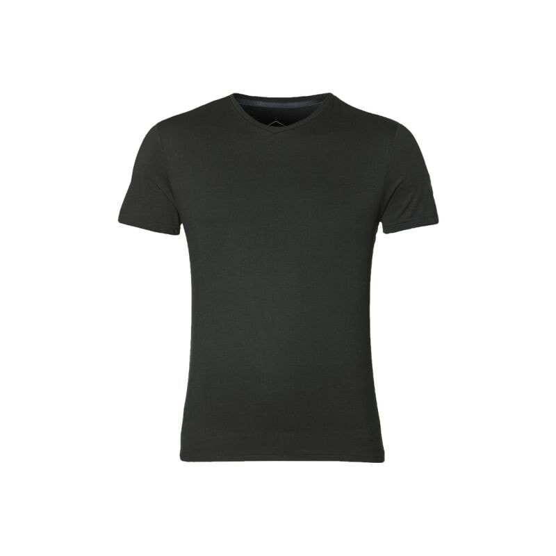 Мужская футболка спортивная  черная однотонная для фитнеса Asics Esnt SS Top Hex Tee M 155233-0904