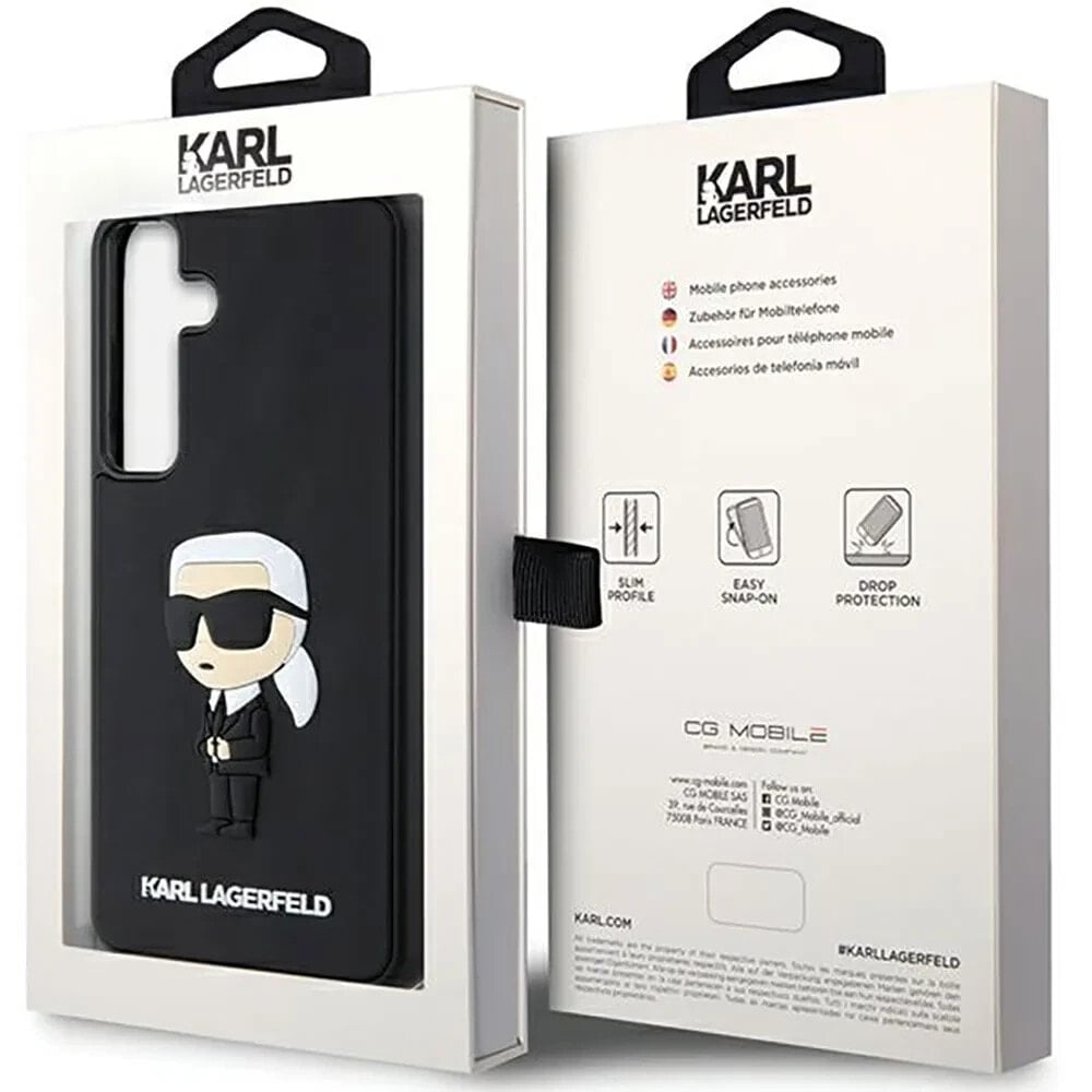 KARL LAGERFELD KLHCS24S3DRKINK S24 S921 3D Rubber Ikonik phone case