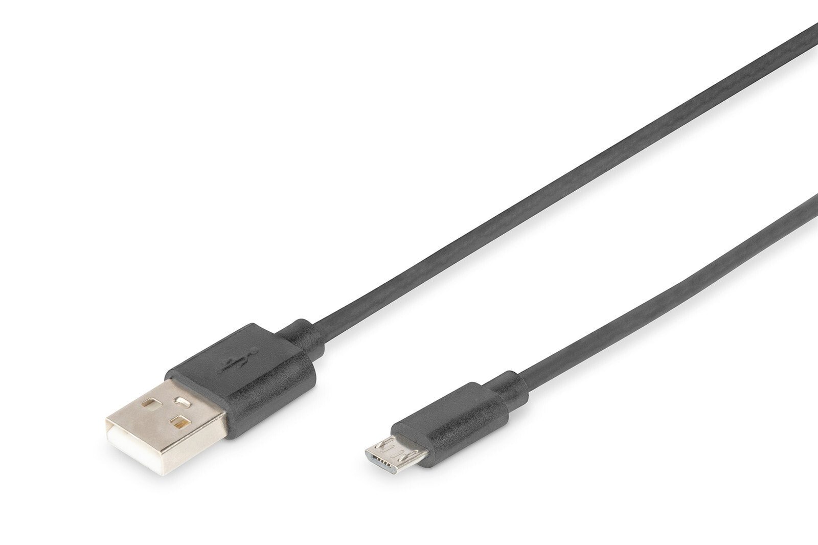 Digitus 1.8m, USB2.0-A/USB2.0 micro-B USB кабель 1,8 m 2.0 USB A Micro-USB B Черный DB-300127-018-S