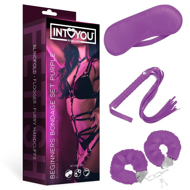 Набор для БДСМ INTOYOU BDSM LINE Beginners Bondage Set3 Pieces Purple