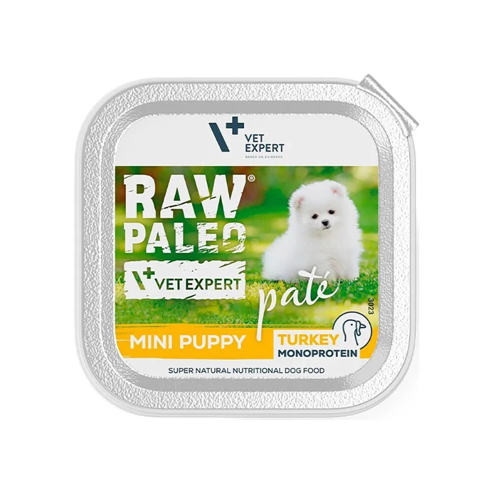 RAW PALEO Pate mini turkey wet dog food 150g