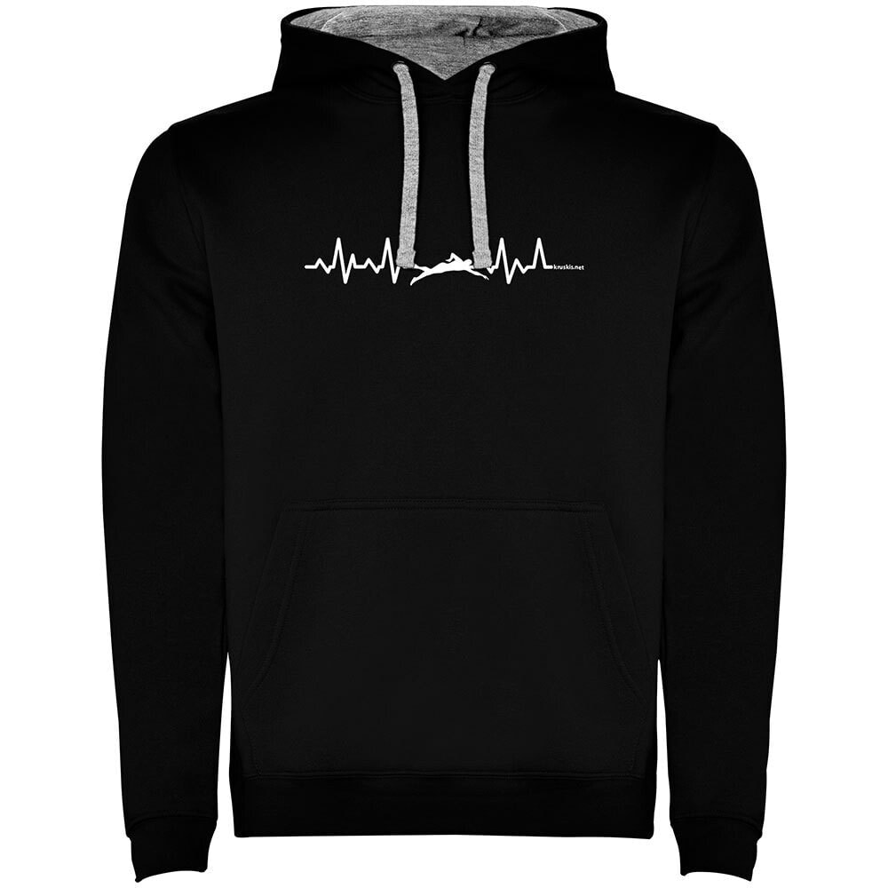 KRUSKIS Swimming Heartbeat Two-Colour Hoodie