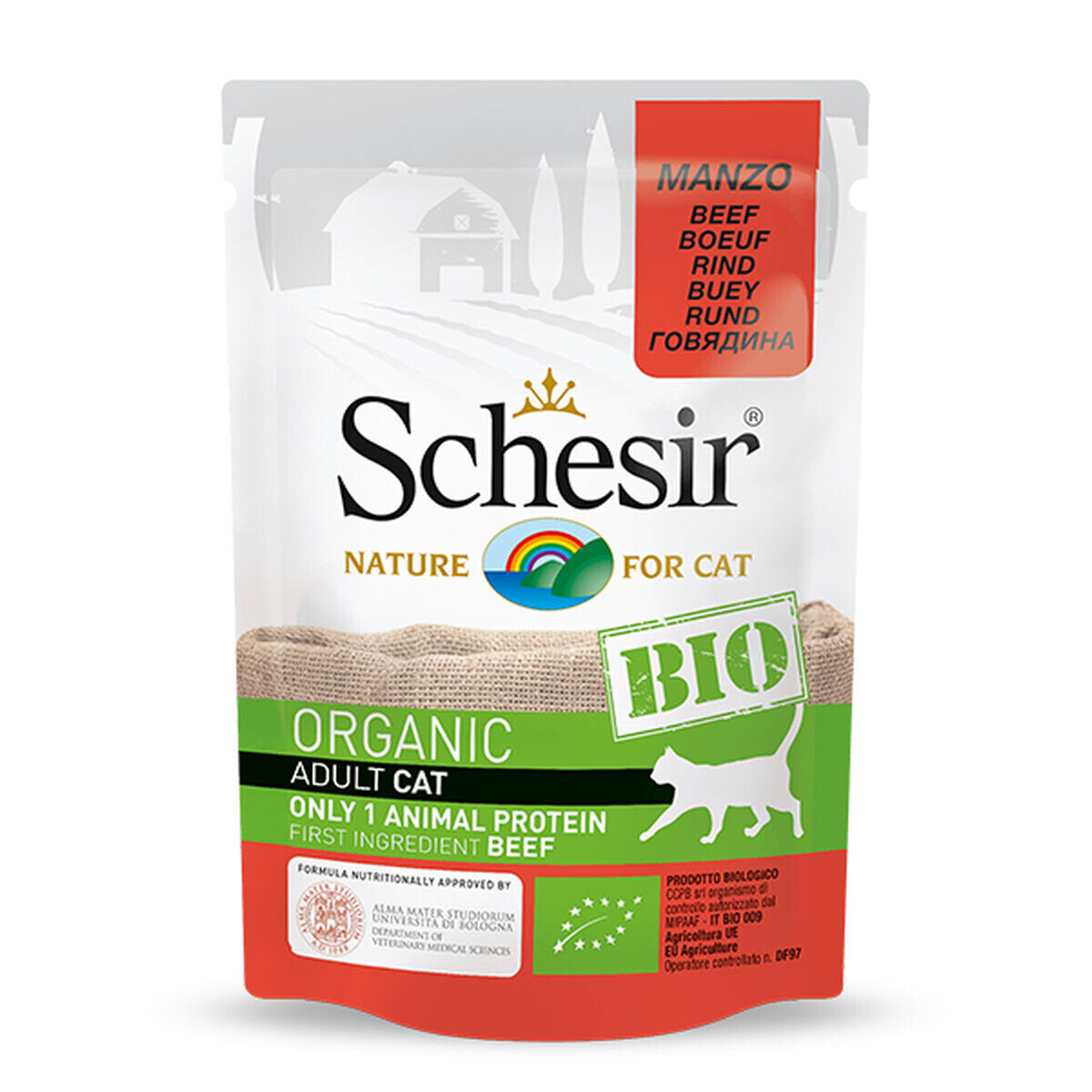 Cat food Agras Pet Foods SCHESIR Beef 85 g