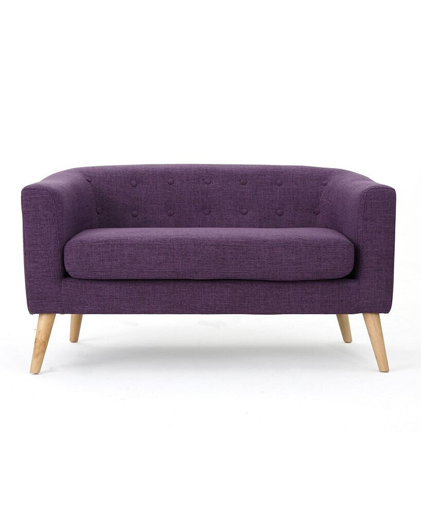 Noble House bridie Muted Mid Century Modern Loveseat