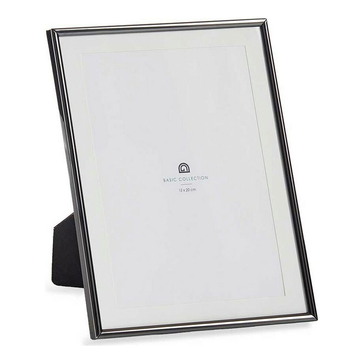 Photo frame Black Crystal Steel (15 x 20 cm)