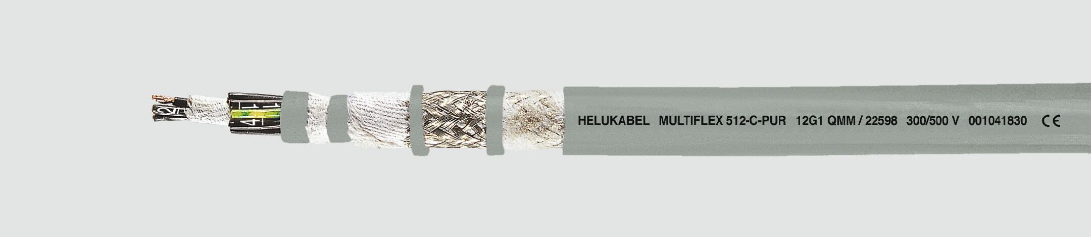 Helukabel HELU MULTIFLEX 512-C-PUR 5G0 - Low voltage cable - Grey - Polypropylene - 7.5 mm - Polypropylene - 4 mm