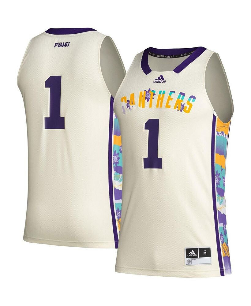 adidas men's #1 Khaki Prairie View A&M Panthers Honoring Black Excellence Basketball Jersey