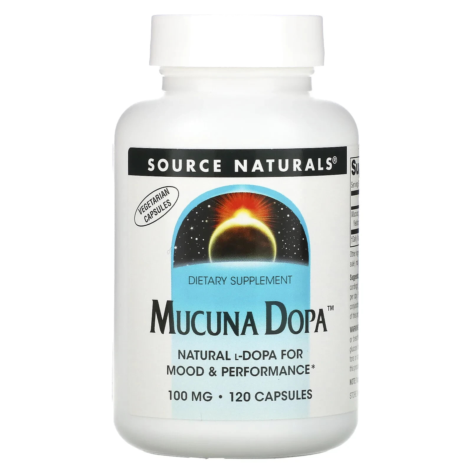 Source Naturals, Mucuna Dopa, 100 mg, 120 Capsules