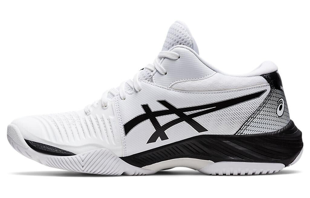 Asics Netburner Ballistic FF 3 低帮舒适耐磨排球鞋 男女同款 白黑色 / Кроссовки Asics Netburner Ballistic FF 3 1053A056-100