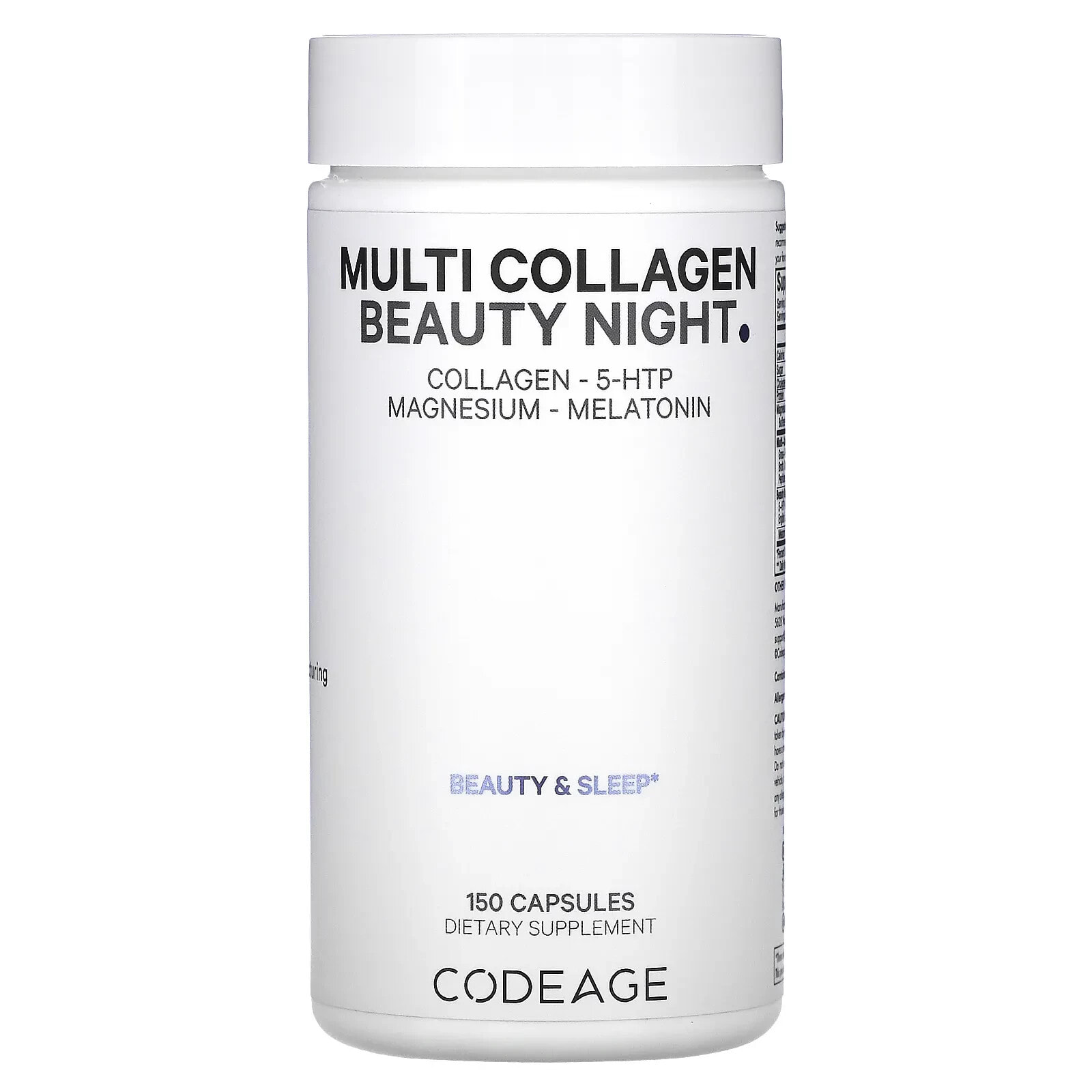 CodeAge, Dreams, Multi Collagen Beauty Night, 150 Capsules