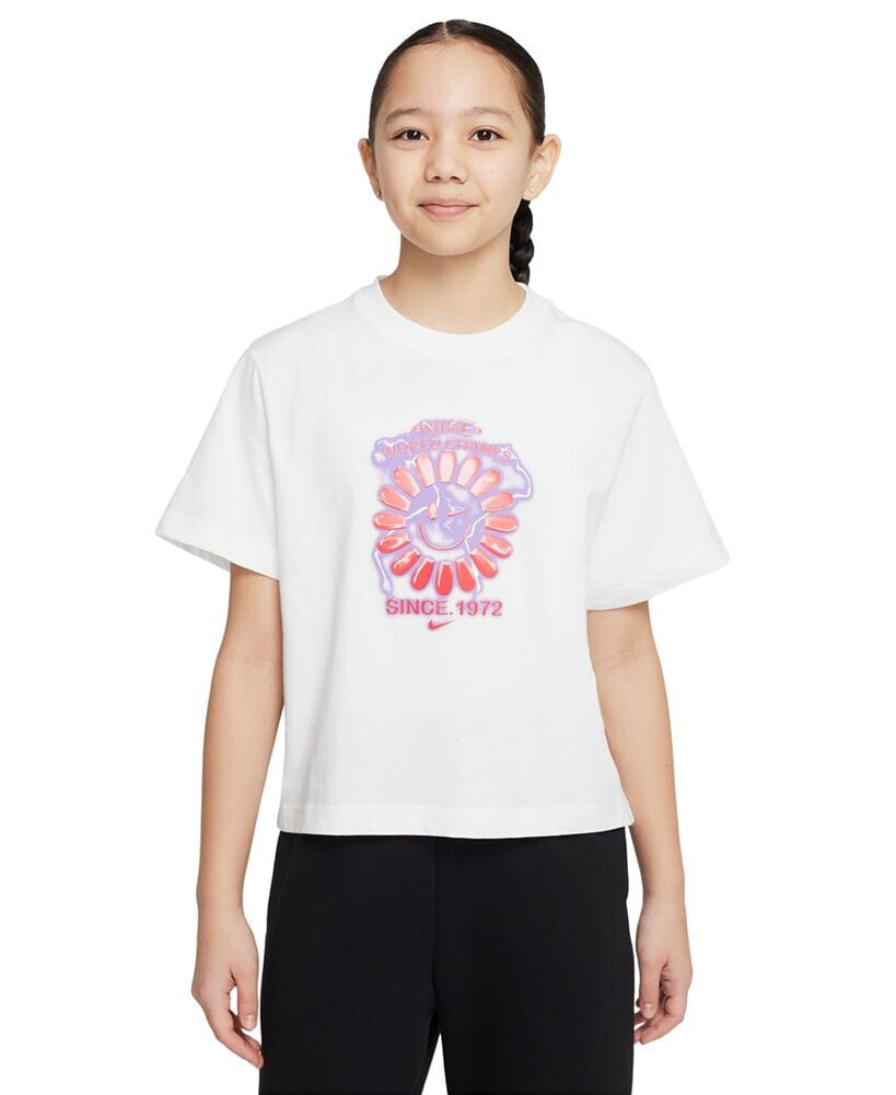 Nike sportswear Girls Cotton Boxy T-shirt