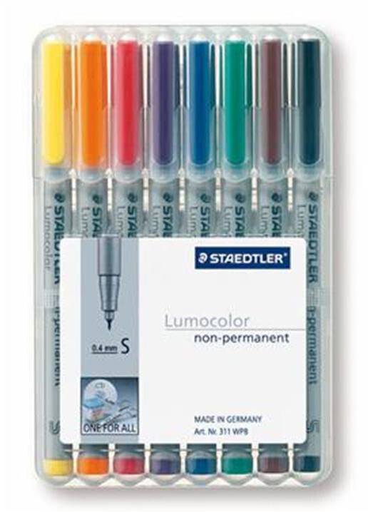 Staedtler 311 WP8 маркер 8 шт Черный, Синий, Коричневый, Зеленый, Оранжевый, Красный, Фиолетовый, Желтый