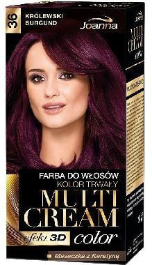 Краска для волос Joanna Multi Cream Color Farba nr 36 Królewski Burgund
