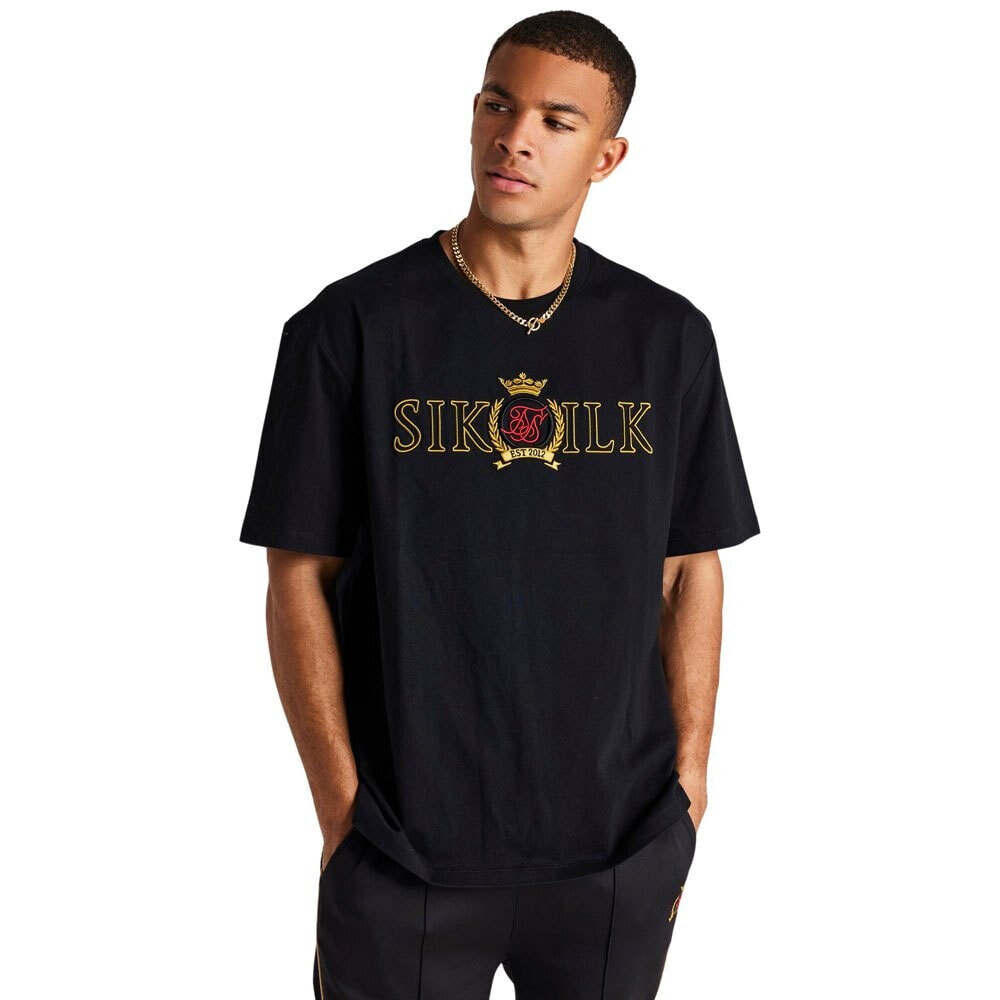 SIKSILK Crest Oversized Short Sleeve T-Shirt