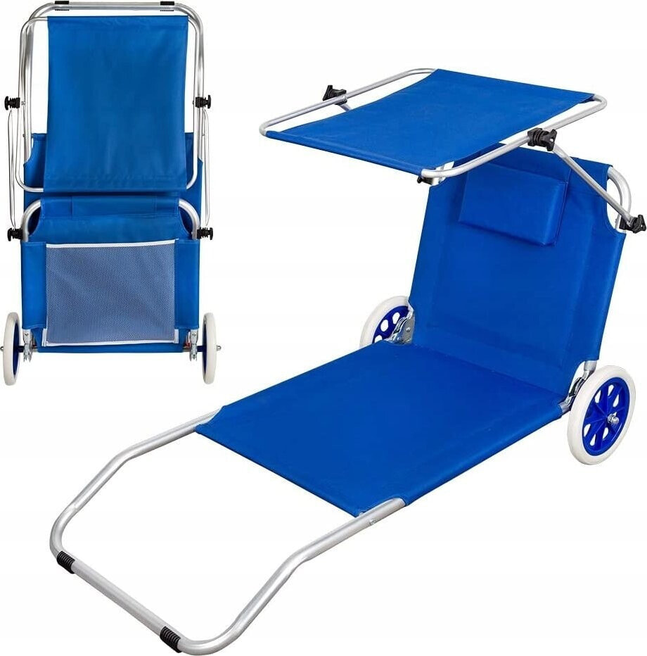 Aktive FOLD SUN BED ALU W/ WHEELS 62x