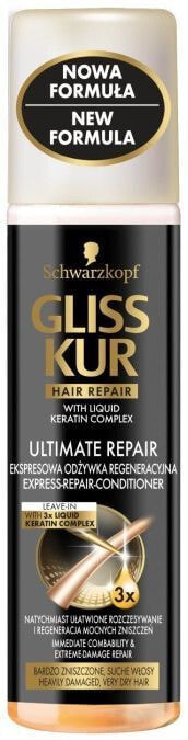 Schwarzkopf Gliss Kur Ultimate Repair Express Conditioner Интенсивно восстанавливающий кератиновый кондиционер для волос 200 мл