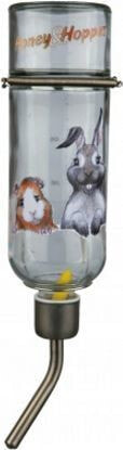 Trixie Rodent drinker "Honey & Hopper", glass, 500 ml