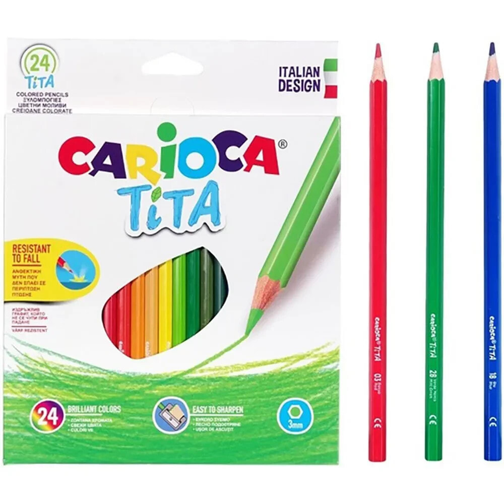 CARIOCA Box of 24 Hexagonal Tita Pencils 3 mm