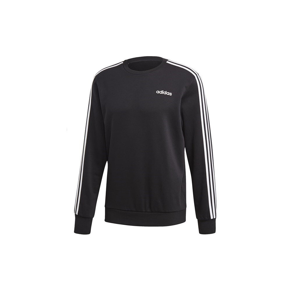 Мужской свитшот спортивный черный Adidas Essentials 3STRIPES