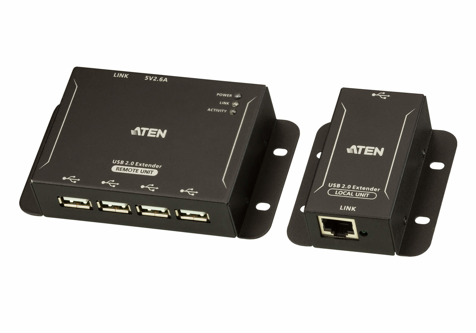 кабельный разъем/переходник Aten UCE3250 RJ-45 USB Type A Черный