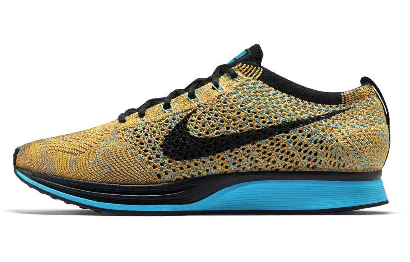 Nike Flyknit Racer Sherbet 编织 低帮 跑步鞋 男女同款 彩虹 / Кроссовки Nike Flyknit Racer Sherbet 526628-800