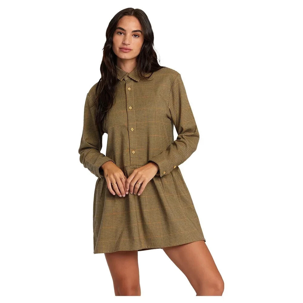 RVCA Not Today Long Sleeve Short Dress