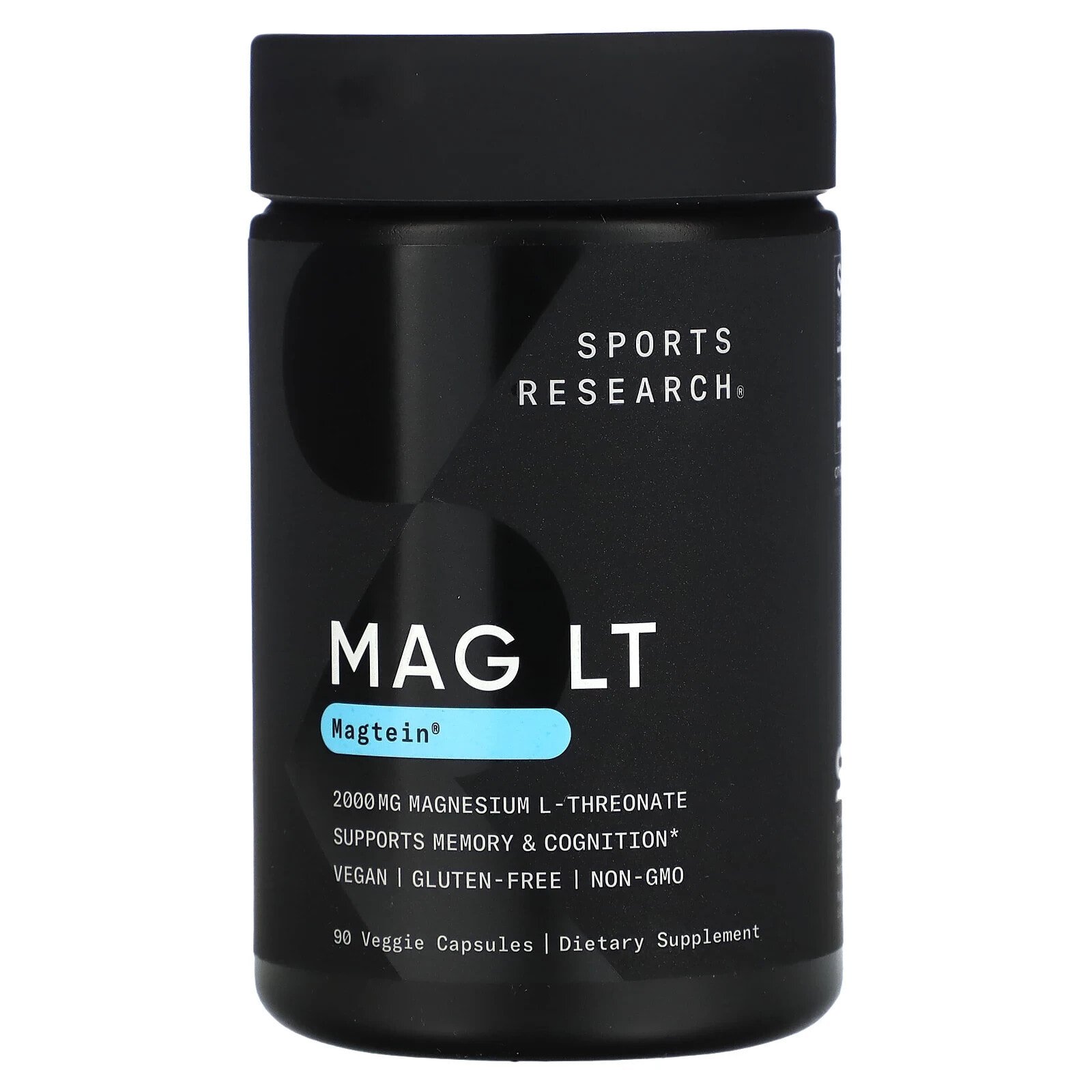 Спортс Ресерч, Magnesium, L-Threonate, 2,000 mg , 90 Veggie Capsules