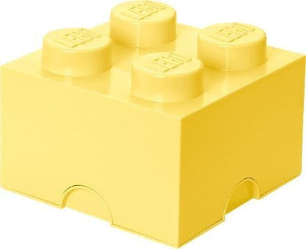 Контейнер Lego для хранения игрушек, желтый цвет, 25 x 25 x 18 cm