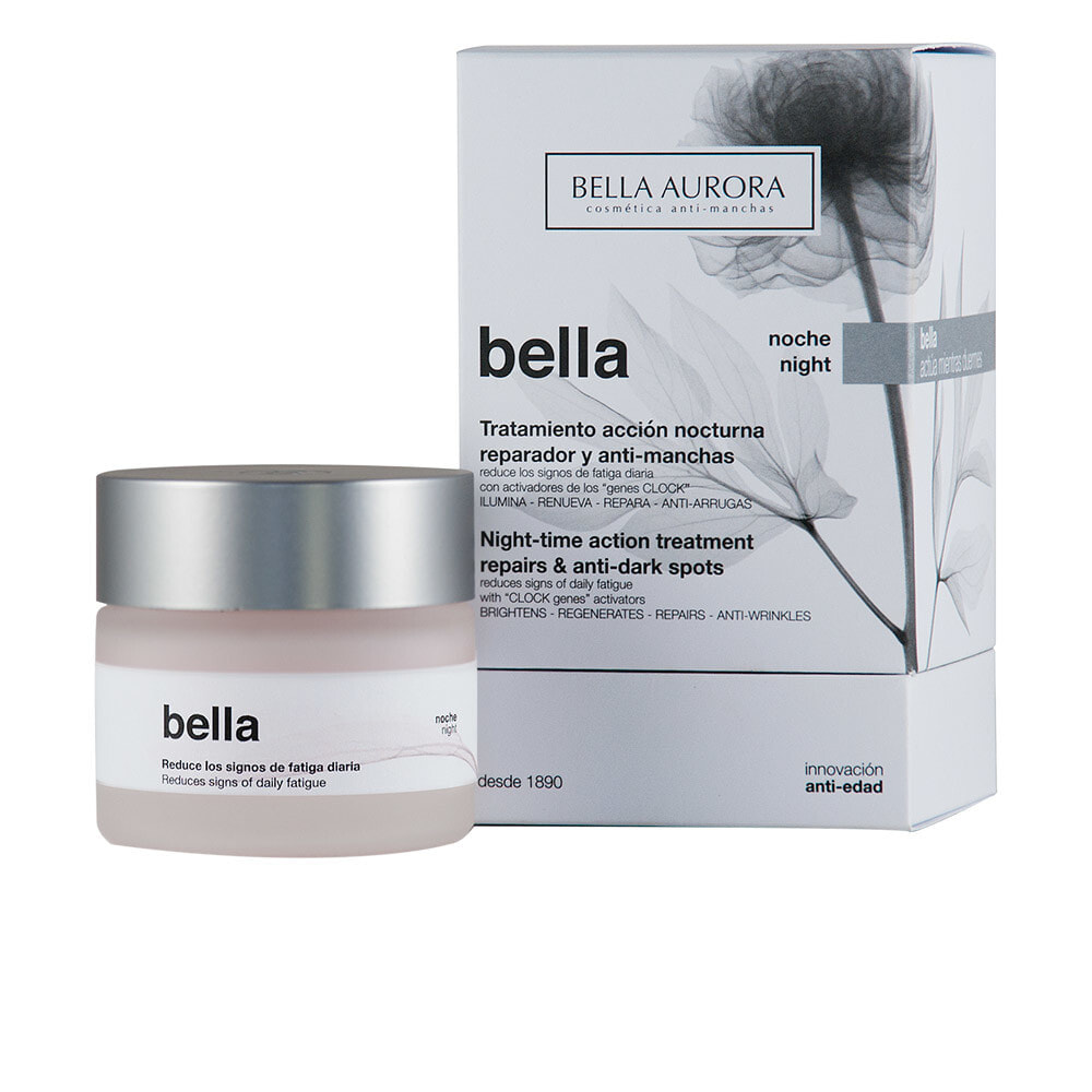 Bella Aurora Bella Night -Time Action Treatment Ночной антивозрастной крем против морщин, признаков усталости и пигментных пятен 50 мл
