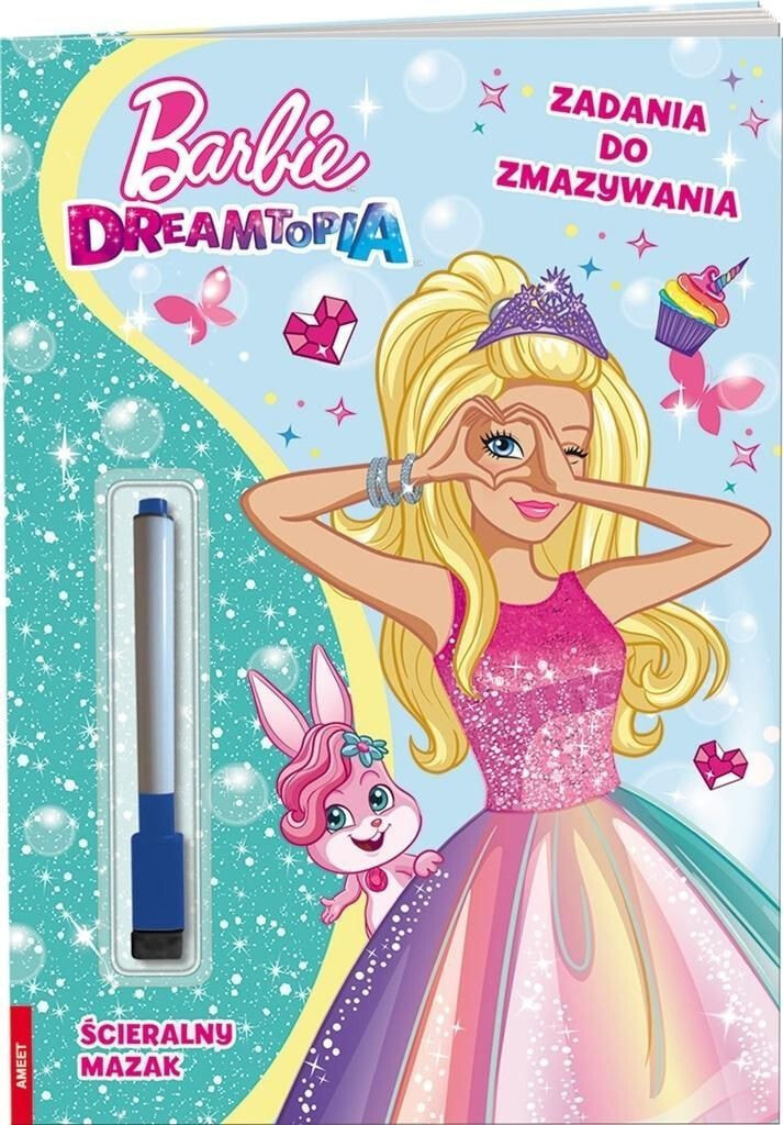 Раскраска для рисования Ameet Barbie Dreamtopia Zadania do zmazywania